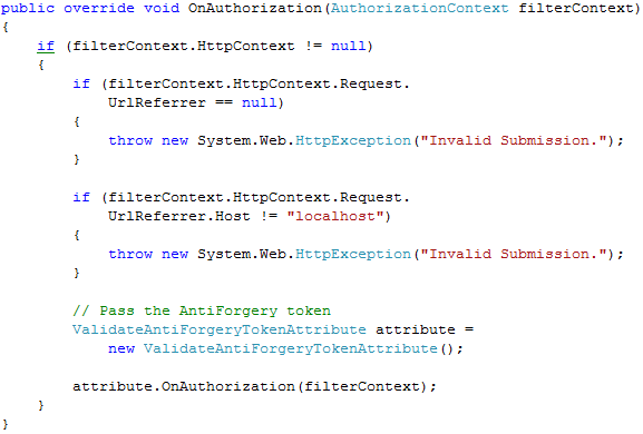 MVC AntiForgeryToken