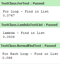 Test Results