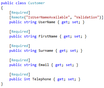 ASP.NET MVC Model