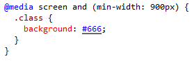 Mediaquery CSS3 media screen